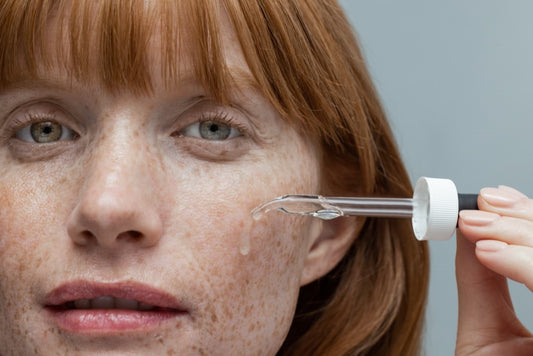 Blotchy hyperpigmentation and medical-grade skin care to help even out skin tone.